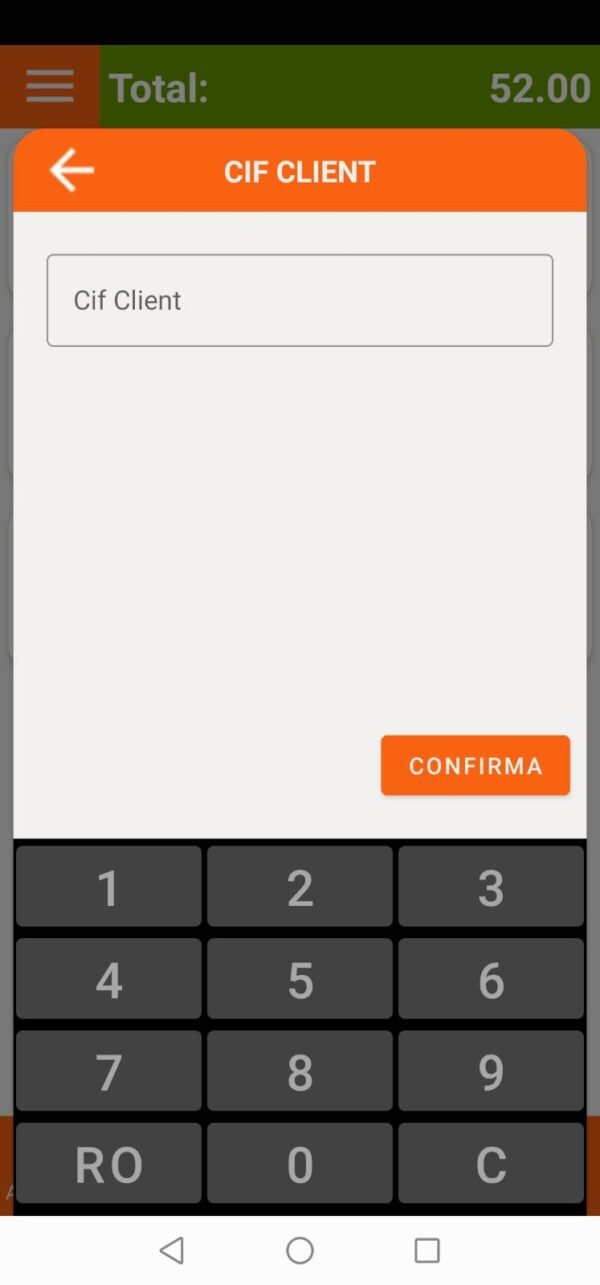 Aplicatie Vanzare Android PamPOS CIF Client